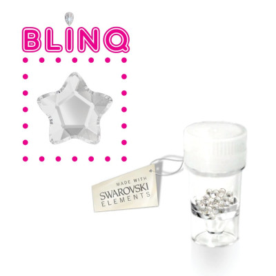 Swarovski Strass Dentaire – Étoile Claire à brillance nette – 5 pcs