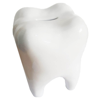 Large Tooth Money Box – Ceramic Dental Savings Bank