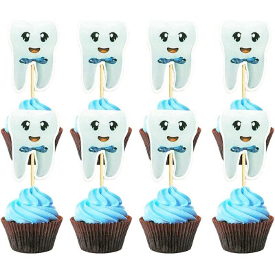 Tooth Cocktail Picks – 10-pc Dental Party Food Picks
