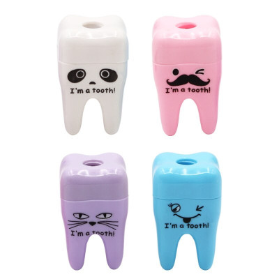 Tooth-Shaped Pencil Sharpener – Assorted Colours