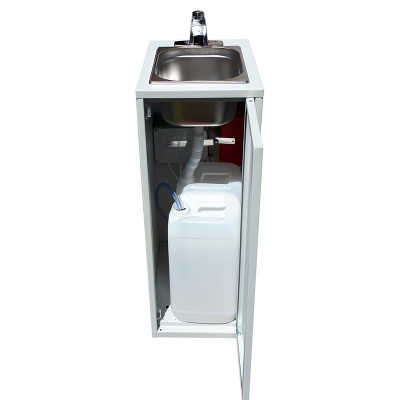 Mobile Sink Sensor – Black/White Sink with Sensor Tap