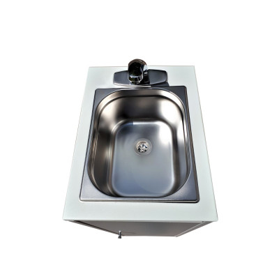 Mobile Sink Sensor – Black/White Sink with Sensor Tap