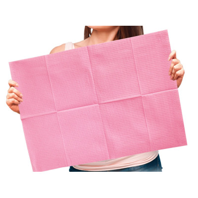 Pink Patient Towels – 50 Disposable Towels for Salon Use