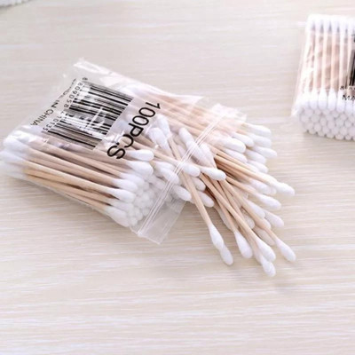 Wooden Cotton Swabs 100pcs – Eco-Friendly Applicators