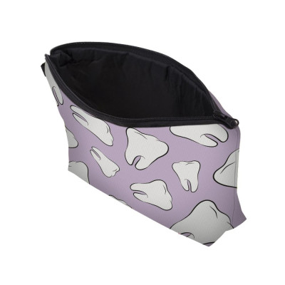 Make-up-Täschchen lila Zahnprint – trendige Beauty-Pouch