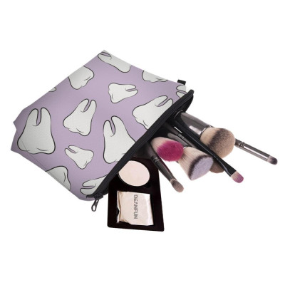 Make-uptasje lila tandenprint – trendy pouch