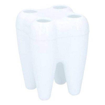 Toothbrush Holder – Tooth-Shaped Bathroom Organizer (4 Slots)