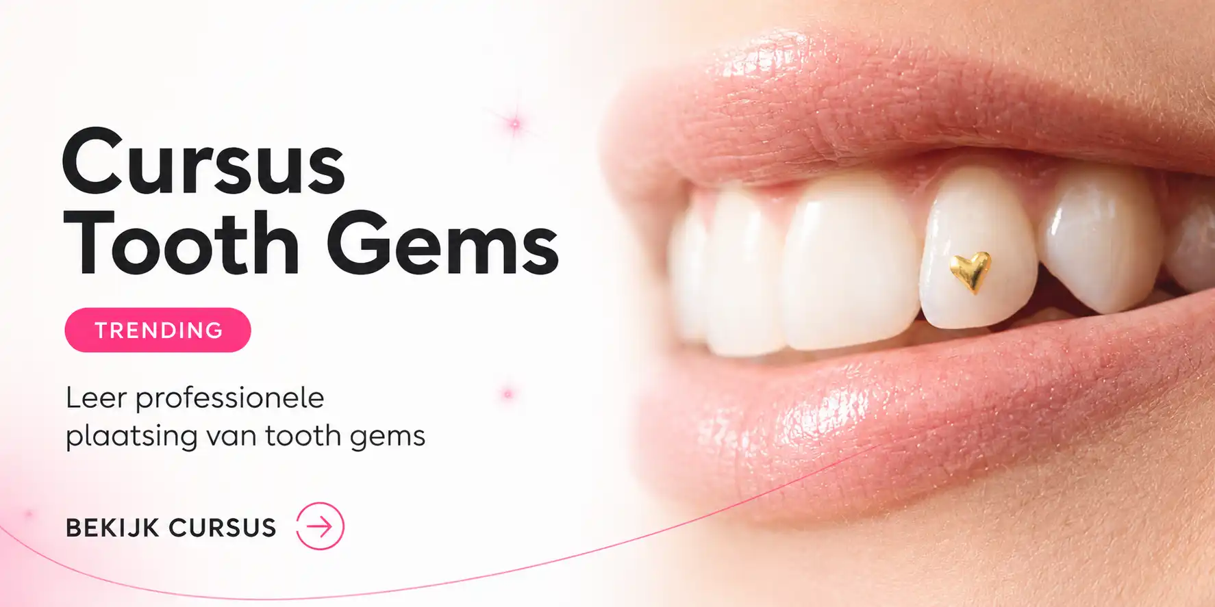 Professionele cursus tooth gems en tandkristallen plaatsen
